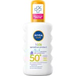 Nivea Kids Sensitive Protect & Play Sun Spray SPF 50+ Solskydd för barn 200 ml
