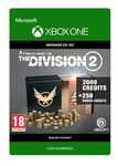 Code de téléchargement Tom Clancy's The Division 2 Pack de 2250 Crédits Premium Xbox One