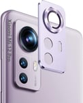 Caméra Protecteur Pour Xiaomi 12 Pro, Résistant Aux Rayures Caméra Métal Protecteur Cover Autocollant De Décoration Pour Xiaomi 12 Pro 1 Pièces Lila