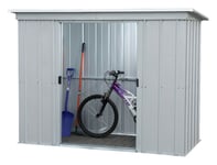 Yardmaster Pent Metal Garden Shed - 8 x 4ft