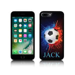 Jackster Trading Ltd Personalised 'Football Paint Splat with NAME' Silicone TPU Case for all Apple IPHONES (iPhone SE 2020, BLACK)
