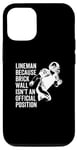 iPhone 12/12 Pro Lineman Brick Wall Official Position Funny Football Case