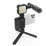 Digipower Follow Me Vlogging Kit m. Stativ for Smartphone m. Fjernkontroll &amp; Mikrofon - Svart