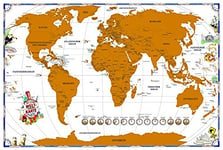 Carte du monde à frotter