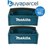 2 x Makita P-83836 Stackable MakPac Case Tool Box Carrier Open Tote with Handle