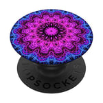 PopSockets Purple Mandala Pop Mount Socket Cute Designed Divine Mandala PopSockets Grip and Stand for Phones and Tablets