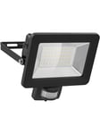 LED outdoor floodlight 50 W with motion sensor