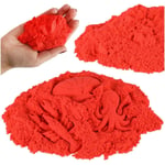 Kinetisk sand 1kg i en påse röd
