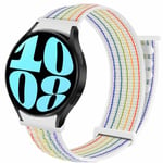 Nylon armbånd No-Gap Samsung Galaxy Watch 6 (40mm) - Pride Edition