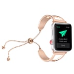 Apple Watch 42mm stylish stainless steel watch strap - Rose Gold
