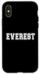 Coque pour iPhone X/XS Souvenir de l'Everest / Everest Mountain Climber / Police moderne