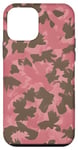 Coque pour iPhone 12 mini Beau motif de chêne rose camouflage de chasse