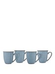 Denby Elements Set Of 4 Coffee Mugs &Ndash; Blue