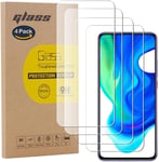 4 Pack Film Protection En Verre Trempé Écran Protecteur Vitre Pour Xiaomi Poco F2 Pro Glass Protector Haute Transparence Super Résistant Sans Bulles D'air 0.26mm/9h