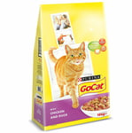 Go-cat Purina Dry Cat Adult Complete Food Chicken And Duck Health Nutrients 10kg