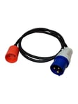 Gripo CEE adapter (M) 3P 1,5 m 230V 10A