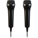 Lioncast 2x Microphone USB Universel Pour Karaoke et Enregistrement de Son (PS4, Xbox One, PC) comme Guitar Hero, Rock Star - 2,5m