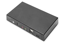 DIGITUS KVM-Switch 2-Port 4K30Hz,USB-C/USB/HDMI in/Out