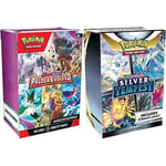 Pokémon TCG: Scarlet & Violet—Paldea Evolved Booster Bundle (6 Booster Packs) & Pokemon TCG: Sword & Shield - Silver Tempest Booster Bundle (6 Packs)