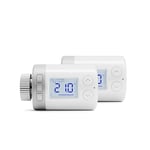 Honeywell Home Smart Radiator Thermostat Valve/HR 27 ECO ETRV/Programmable Thermostatic Radiator Valve/Digital Intelligent Central Heating Controller/White / 2-Pack