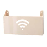 Garde Wall Mount Wifi Router, Home Creative Set-Top Box Shelf Hight Quality Wifi Storage Box Multifunctional Cable Management Box Router Shelf For Home Decoration (Color : Beige)
