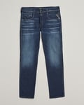 Replay Anbass Hyperflex Dust Wash Jeans Dark Blue