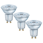 OSRAM LED FULL GLASS SPOT LIGHT BULB | GU10 | 50W [3 PACK] WARM WHITE - LV818392