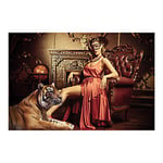 Nordic Furniture Group Red Silk tavla foto glas 150x100 cm