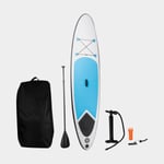 Uppblåsbar SUP Board 10', 305 x 71 10 cm + paddel handppump transportryggsäck reparationskit