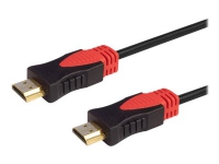 SAVIO CL-140 - Hög hastighet - HDMI-kabel med Ethernet - HDMI hane till HDMI hane - 7.5 m - skärmad - svart - stöd för 4K