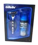Gillette Mach3 Shaving Set for Men - One Razor One Blade and 75ml Complete Defense Extra Comfort Shave Gel