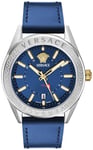 Versace VEAFA0124 V Circle Blå/Læder Ø42 mm
