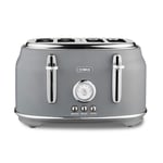 Tower 4 Slice Toaster, Renaissance, 1630W, T20065GRY, Grey