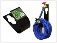 Wall Mounted Expandable Hose Pipe Holder Outdoor Tap Storage 7.5m-30m Hanger