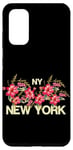 Galaxy S20 Cute Floral New York City with Graphic Design Roses Flower Case
