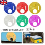 12x Bee Hive Box Entrance Gate Disc Plastic Beekeeping Tool Equipment Uk