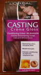 L'Oreal Paris 600 Casting Creme Gloss Conditioning Colour  Light Brown Hair Dye