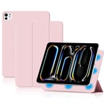 iPad Pro 11 5th Gen (2024) Fodral Tri-fold Magnetic Rosa