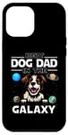 Coque pour iPhone 12 Pro Max Best Dog Dad In The Galaxy Brittany Dog Puppy Dogs Lovers