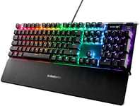 SteelSeries Apex 5 - Hybrid Mechanical Gaming Keyboard - Per-Key RGB Illumination - Oled Smart display - Turkish (QWERTY) Layout PC