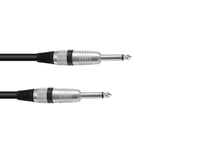 OMNITRONIC Speaker cable Jack 2x1.5 1.5m bk, Omnitronic Högtalarkabel Telekontakt 2x1.5 1.5m svart