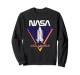 NASA Iconic Space Shuttle Columbia Retro Big Chest Poster Sweatshirt