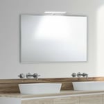 Miroir de salle de bains sur mesure avec cadre extérieur en aluminium 30 cm