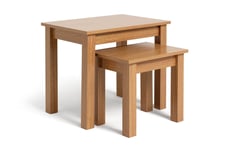 Argos Home Nest of 2 Tables - Oak Effect