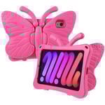 iPad Mini 6 2021 / Mini A17 Pro 2024 Skal med stativ - Rosa Rosa