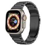 Apple Watch Series 7 45mm Snyggt armband i titan, Svart