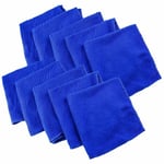 10-pack Blå Microfiberdukar: Städa, Skärmrengöring & Mer Blå