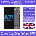 Samsung Galaxy A71 SM-A715 Incell TFT LCD Screen Display Touch Digitizer +Frame
