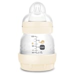 MAM Biberon Easy Start Anti-Colique 0 mois débit extra lent (130 ml) Coton – Biberon pour réduire les coliques et l'inconfort de bébé – Biberon bébé compatible avec l'allaitement maternel