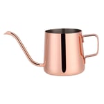 Drip Coffee Pot, 250ml/350ml Stainless Steel Coffee Kettle, Long Gooseneck Spout Kettle Cup for Drip Coffee(Rose Gold, 250ml)
